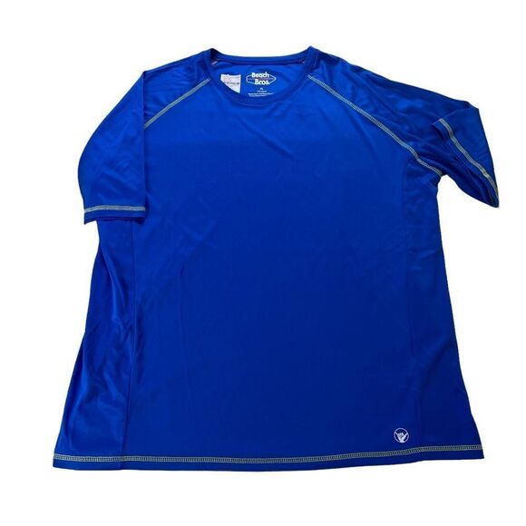 Rash guard XL Beach Bros UV 50 Royal blue/ Lime stitching piping - Picture 1 of 3